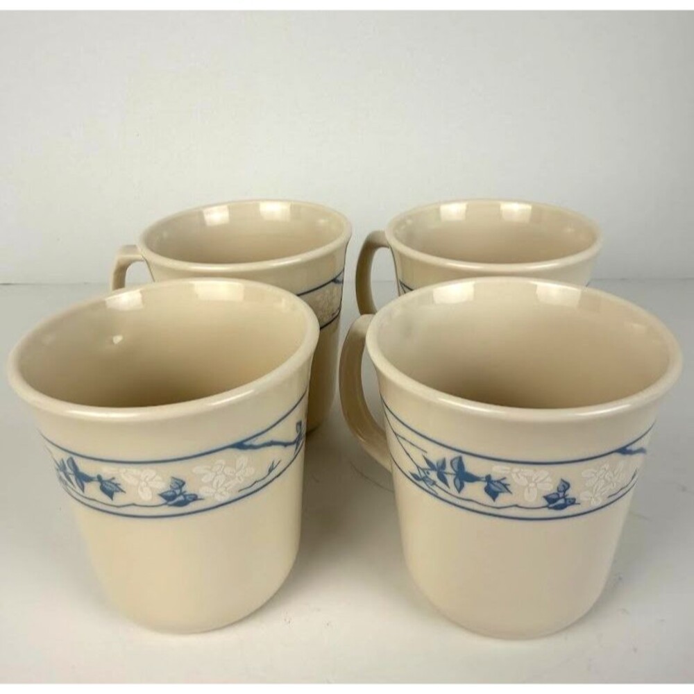 Vintage Corning Corelle First of Spring Set of 4 Mugs